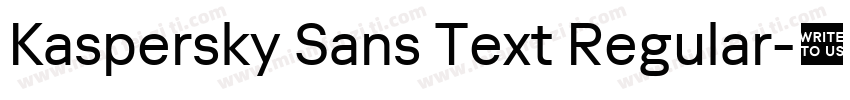 Kaspersky Sans Text Regular字体转换